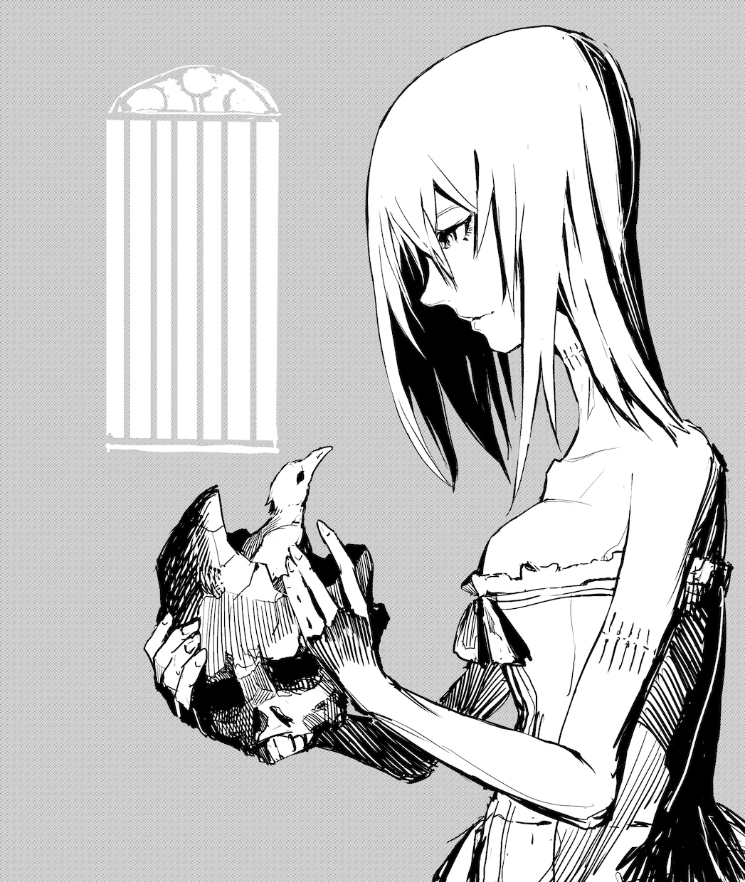 白黒イラスト描かせていただきます 挿絵、イメージボードに、癖のある絵柄はいかがでしょうか イメージ3