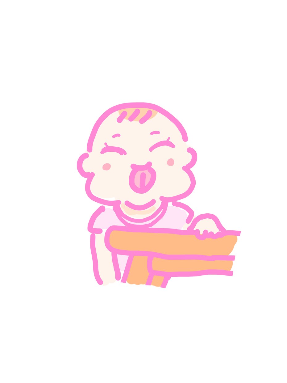 ベビーのイタズラをポップなイラストで描きます ボロボロな絵本とおもちゃは成長の証 イメージ3