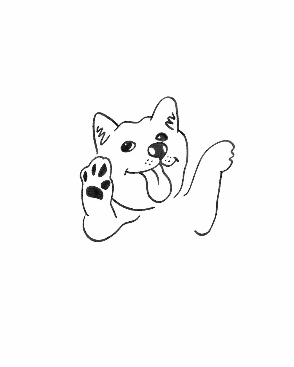 愛犬・愛猫のおもしろ写真をイラストにします 写真以上、アート未満"日常の一コマ"をクスッとする一枚に イメージ4