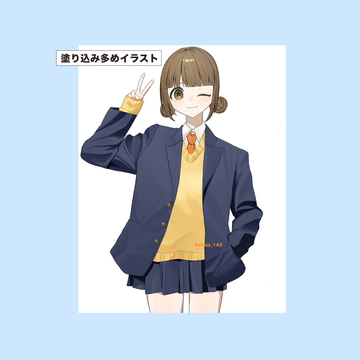 人物メイン　理想に沿うかわいいイラストを描きます 一枚絵・MV・立ち絵　/  かわいいを幅広く対応いたします イメージ9