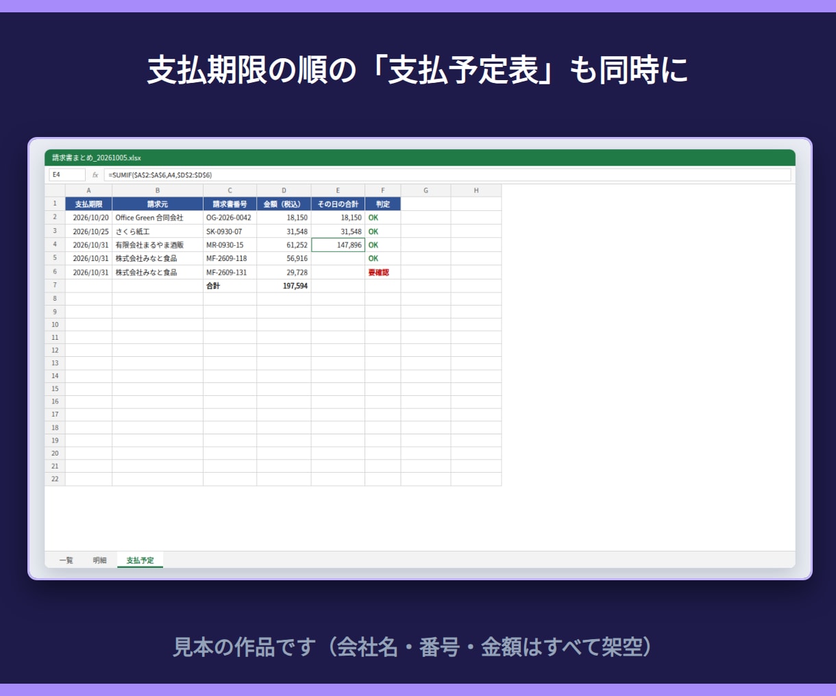 CSV・PDFの転記作業を自動化します 請求書・注文書を表へ自動で｜通話なし イメージ5