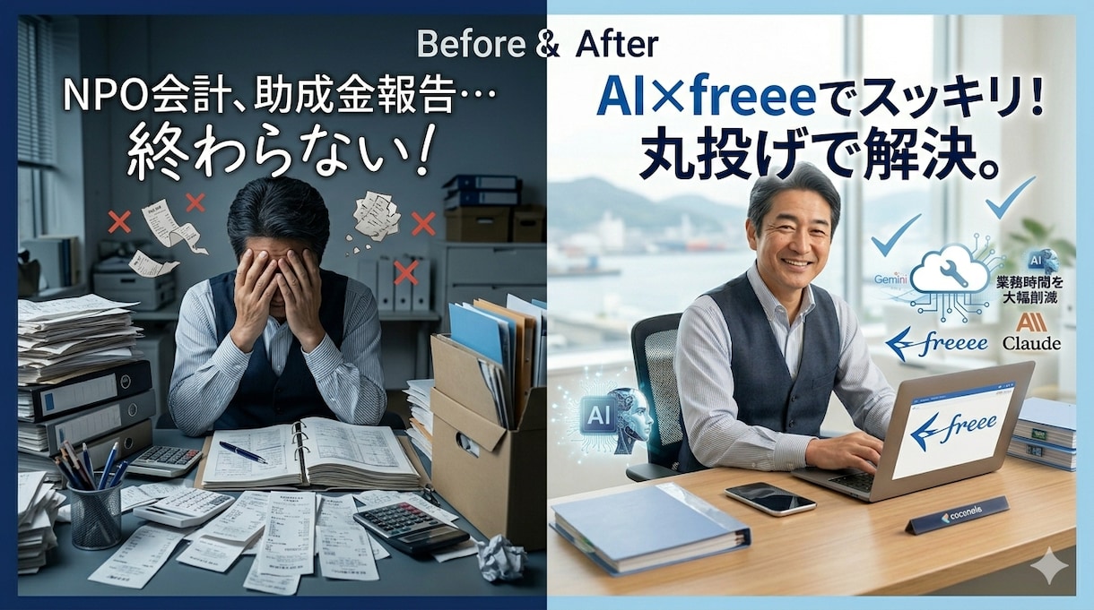 NPO会計・助成金対応を丸投げ代行ます 複雑なNPO会計・助成金報告は、実務27年のプロにお任せ！ イメージ1