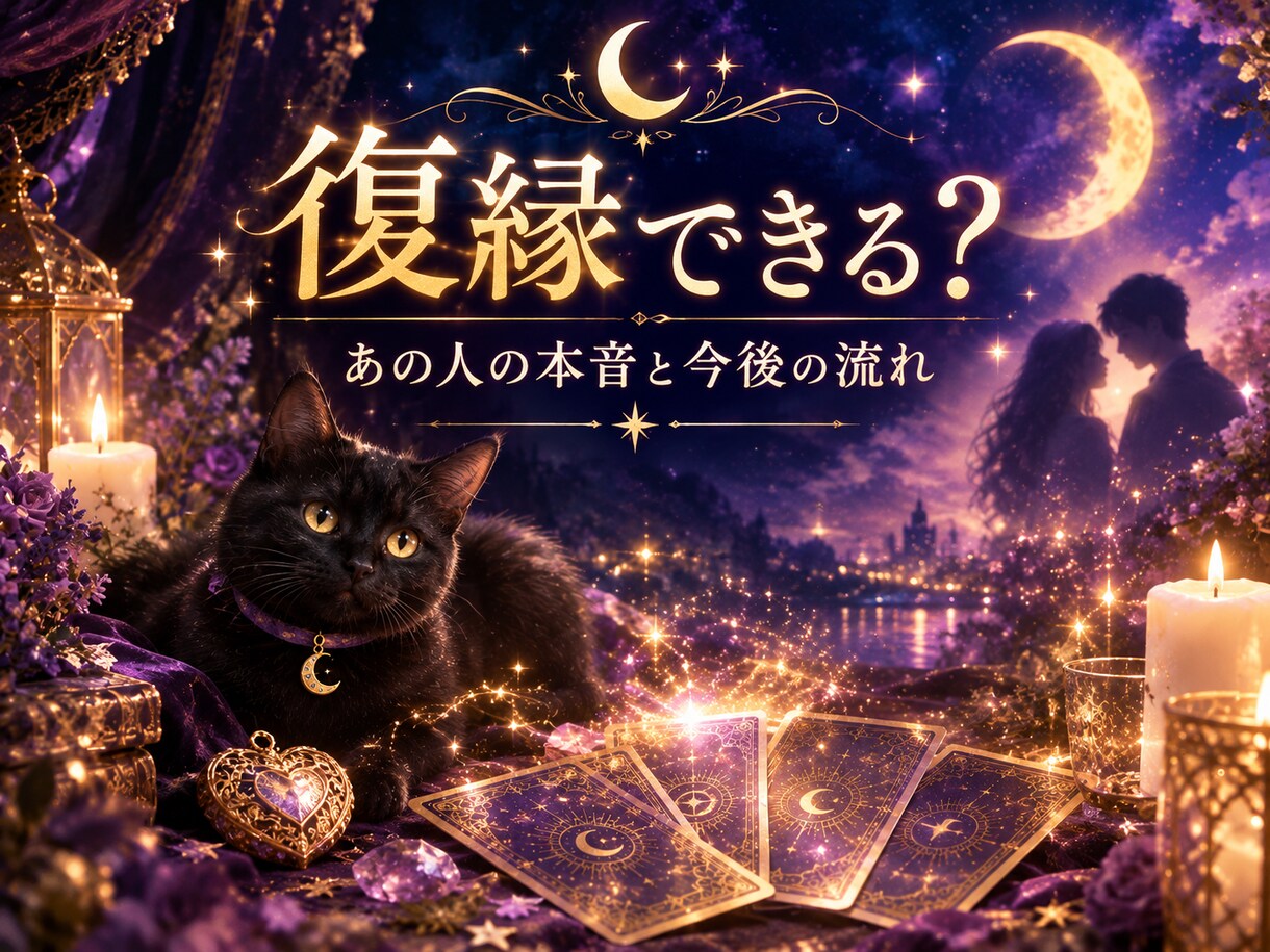 復縁できる？今の縁の状態視ます 復縁できる？あの人の本音と今後の流れを視ます イメージ2