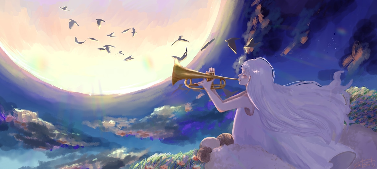 幻想的なイラストを制作します 歌ってみたの背景画像やCDジャケットにも！ イメージ2