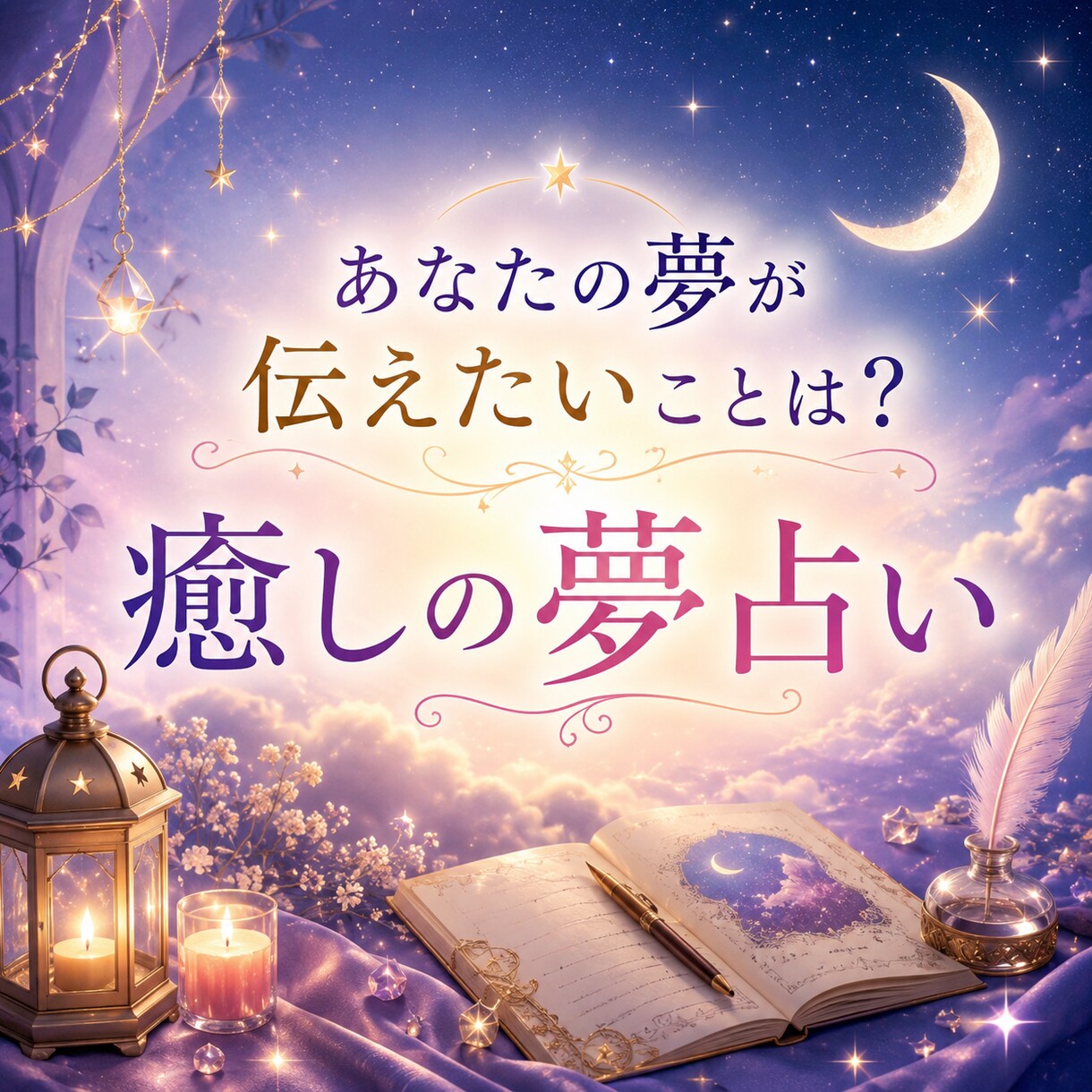お試し鑑定◇あなたが気になる夢を占います 潜在意識に問いかける魔法の夢占い”あなただけの言葉の処方箋” イメージ1