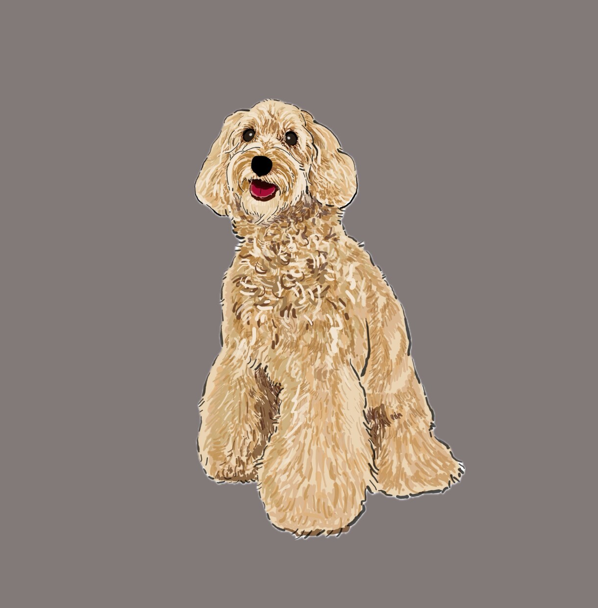 写真から犬の似顔絵を描きます お気に入りの表情の「ワンちゃんの写真」から似顔絵を描きます イメージ8