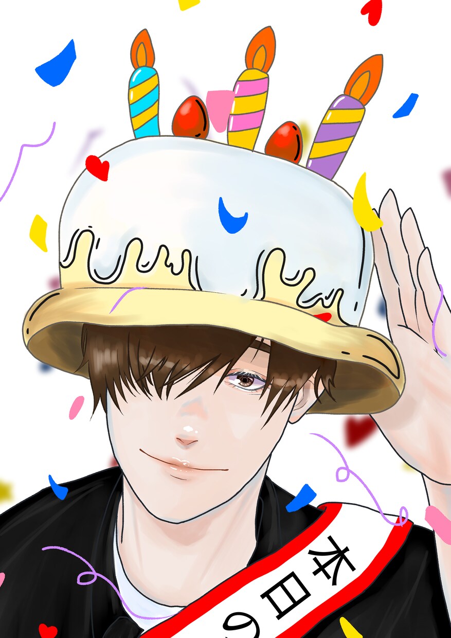 1枚絵作成します シンプルで落ち着いた雰囲気のイラストを！ イメージ3
