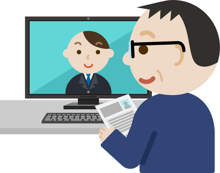障がい者採用Web面接練習します 採用担当目線でよく聞かれる質問をし、回答を一緒に考えます。 イメージ1