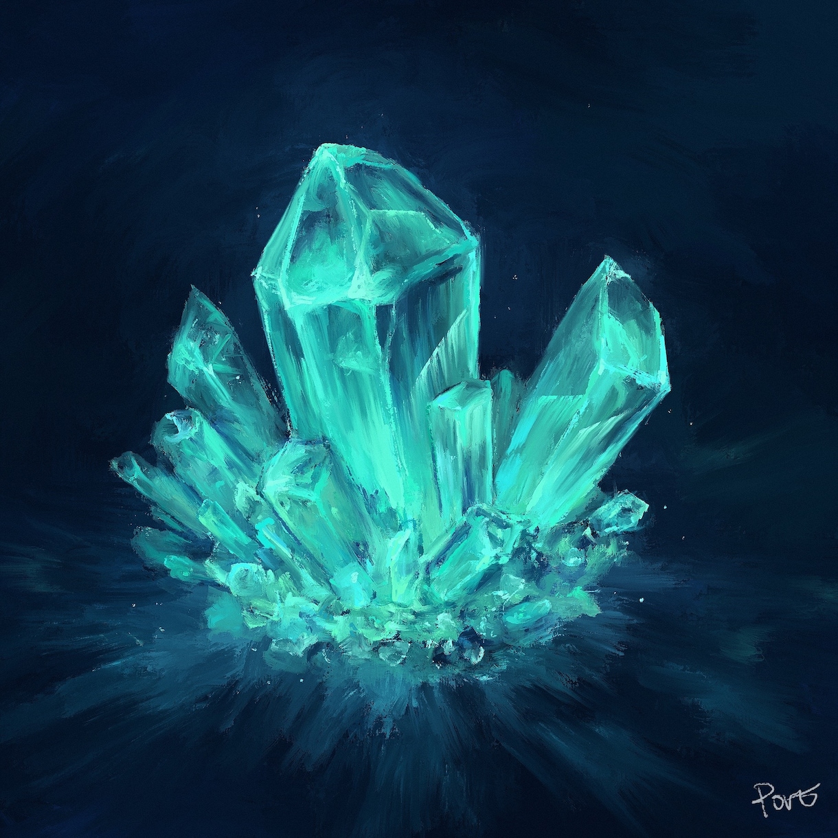 一枚絵を描きます 幻想的な風景・背景を描きます。 イメージ8