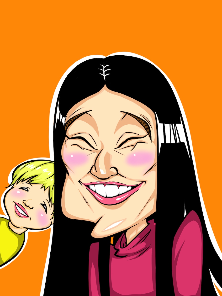 カリカチュア的な似顔絵を描きます あなたのお顔をより特徴的に誇張して楽しく描きます！！ イメージ3