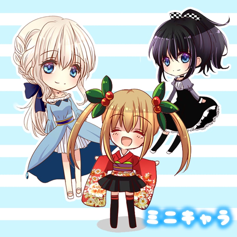 使いやすいサイズ感！ミニキャラのイラスト描きます 商用可！動画・グッズその他多用途で使えるイラストお描きします イメージ1