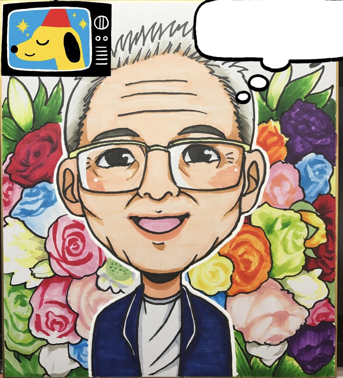 色紙風！家族、友人などのお祝い似顔絵を描きます 温かみのある似顔絵が贈りたい！その気持ちにお力添えします！ イメージ6