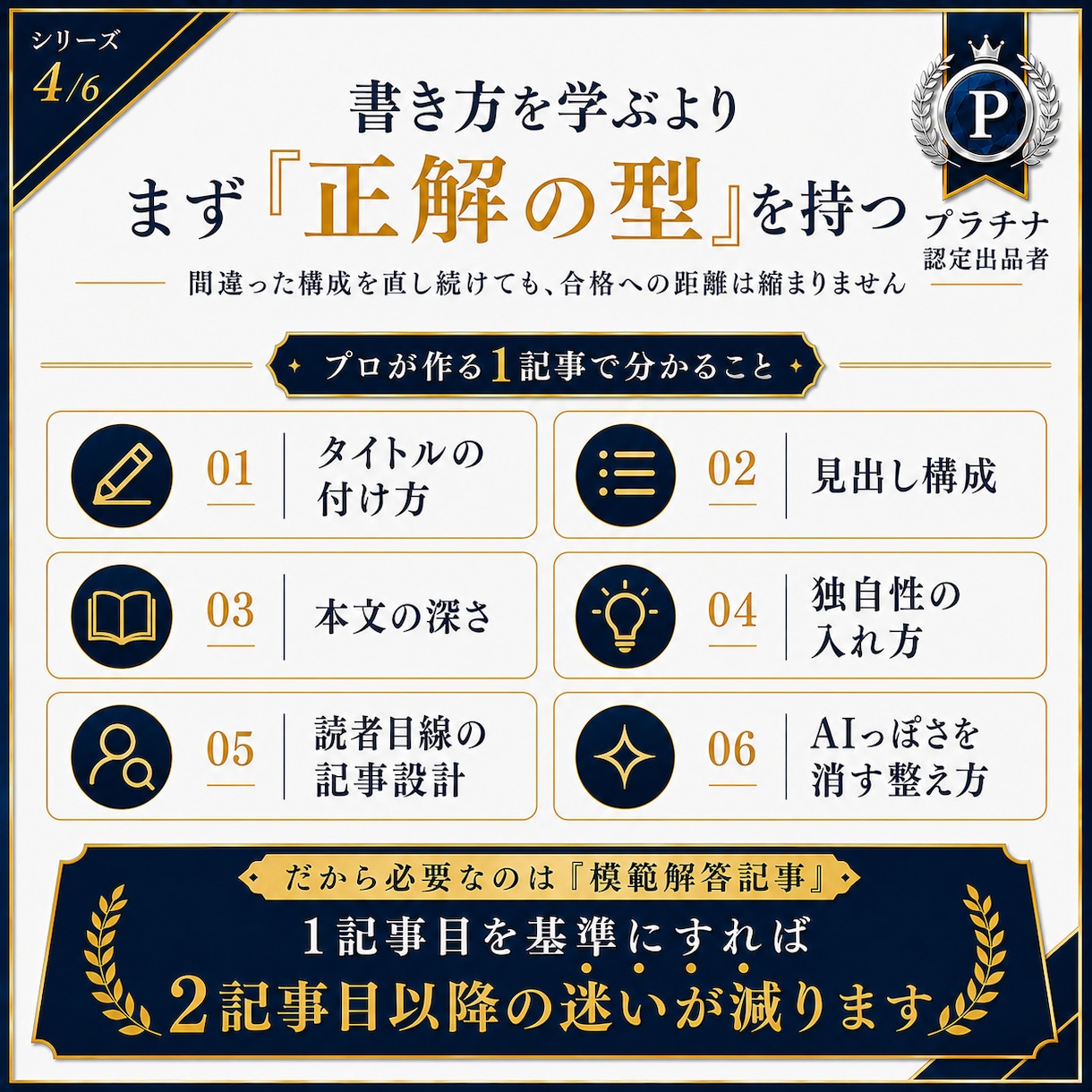 アドセンス審査合格の『模範解答記事』を作成します 実績1870！合格の金型記事１つ納品＋再現プロンプト付 イメージ4