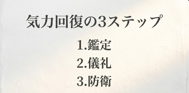 民俗学の作法で、限界まで摩耗した気力を呼び戻します 感情を失うほどの疲労に。民俗学の作法で昔の気力を呼び戻します イメージ3