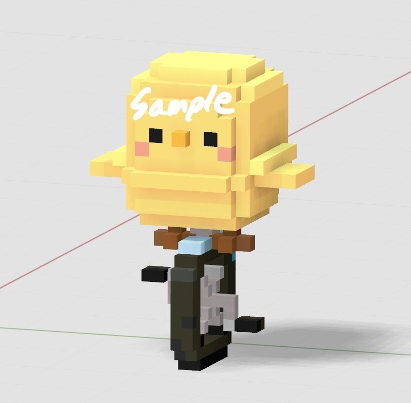 ブロック調の可愛い3Dアバター作ります ボクセルでオリジナルのアイコン作りませんか？即日納品可 イメージ10