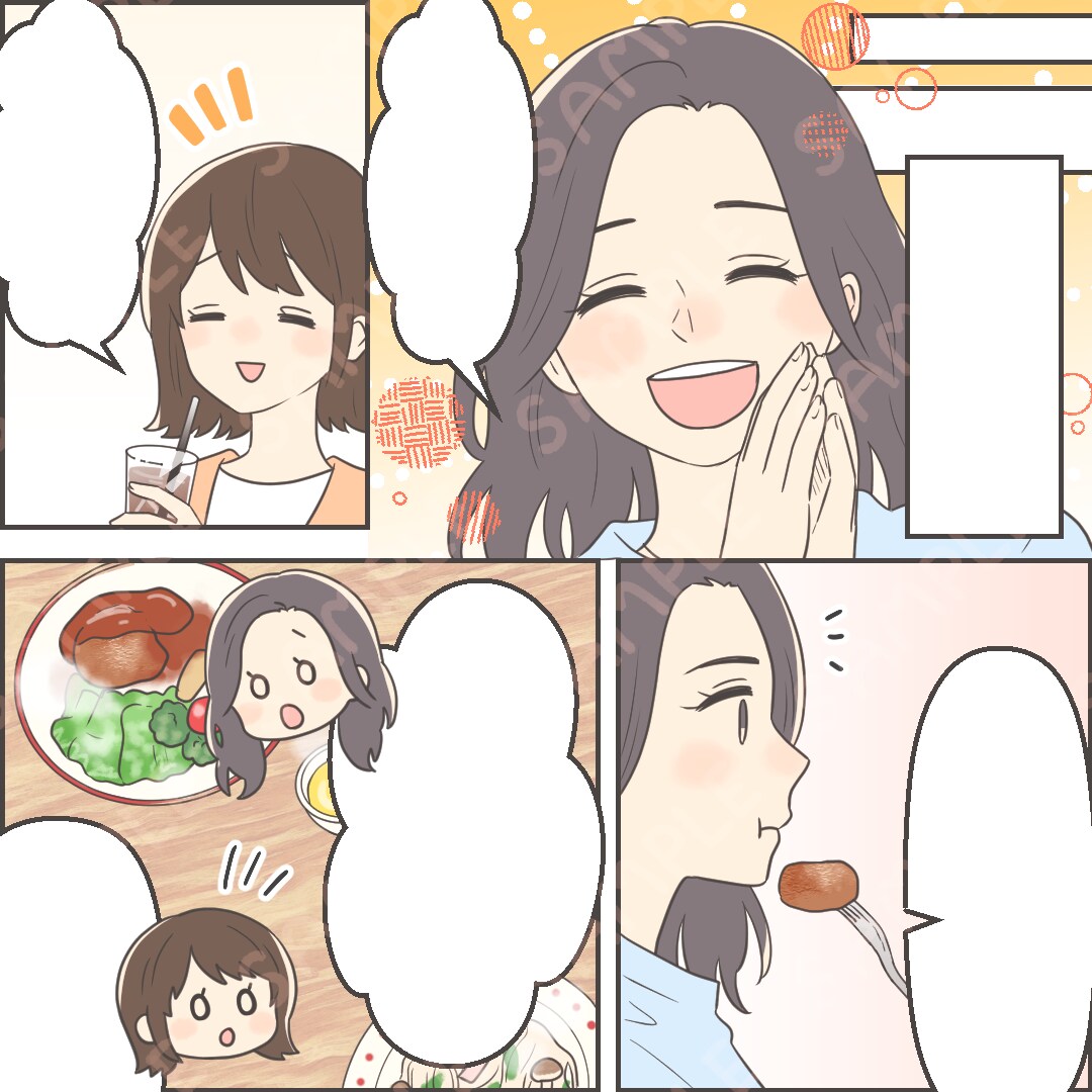 Instagram用の正方形漫画をお描きします 広告漫画に大好評♪かわいく優しい絵柄でお描きします イメージ5