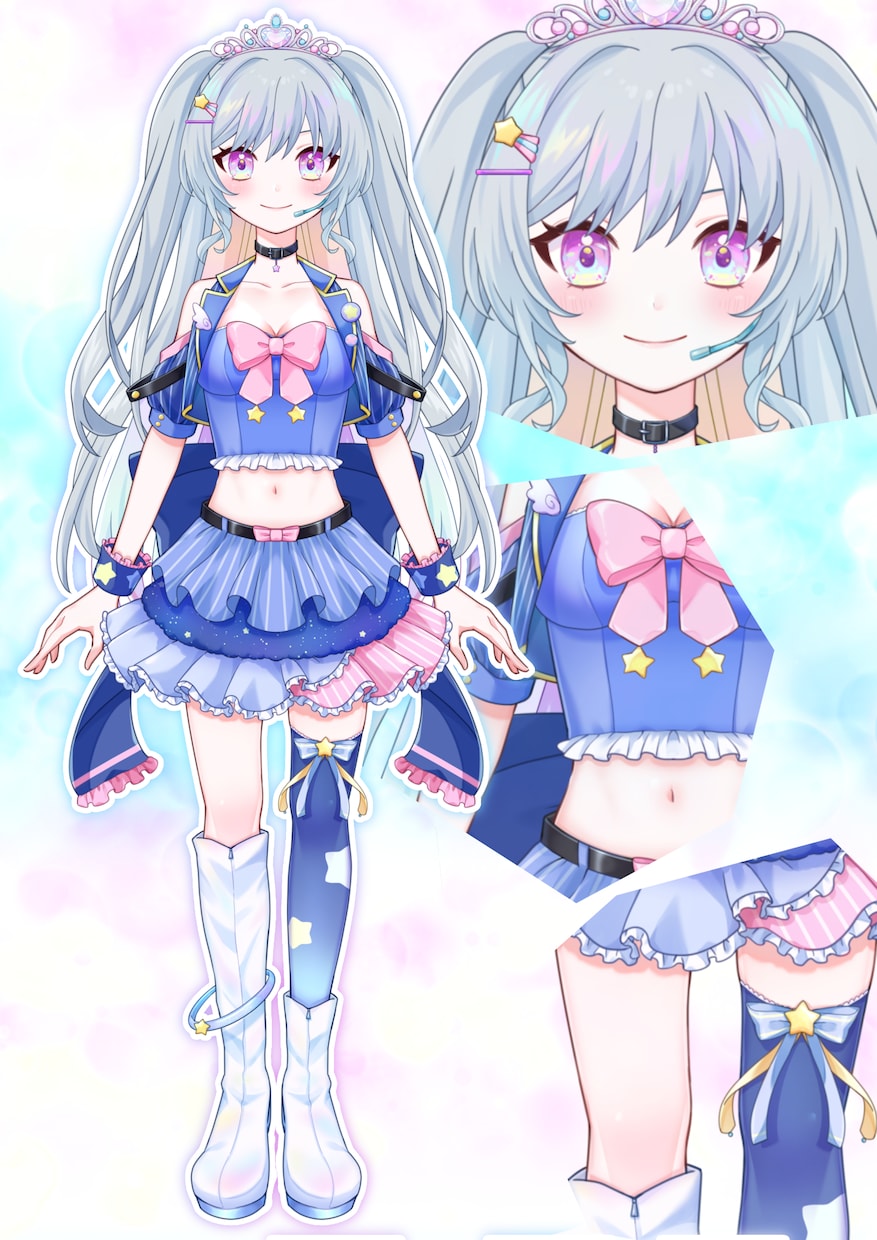 可愛いV制作！パーツ分け絵制作&三面図制作します 実績多数のイラストレーターがVデビューを徹底サポート！ イメージ7
