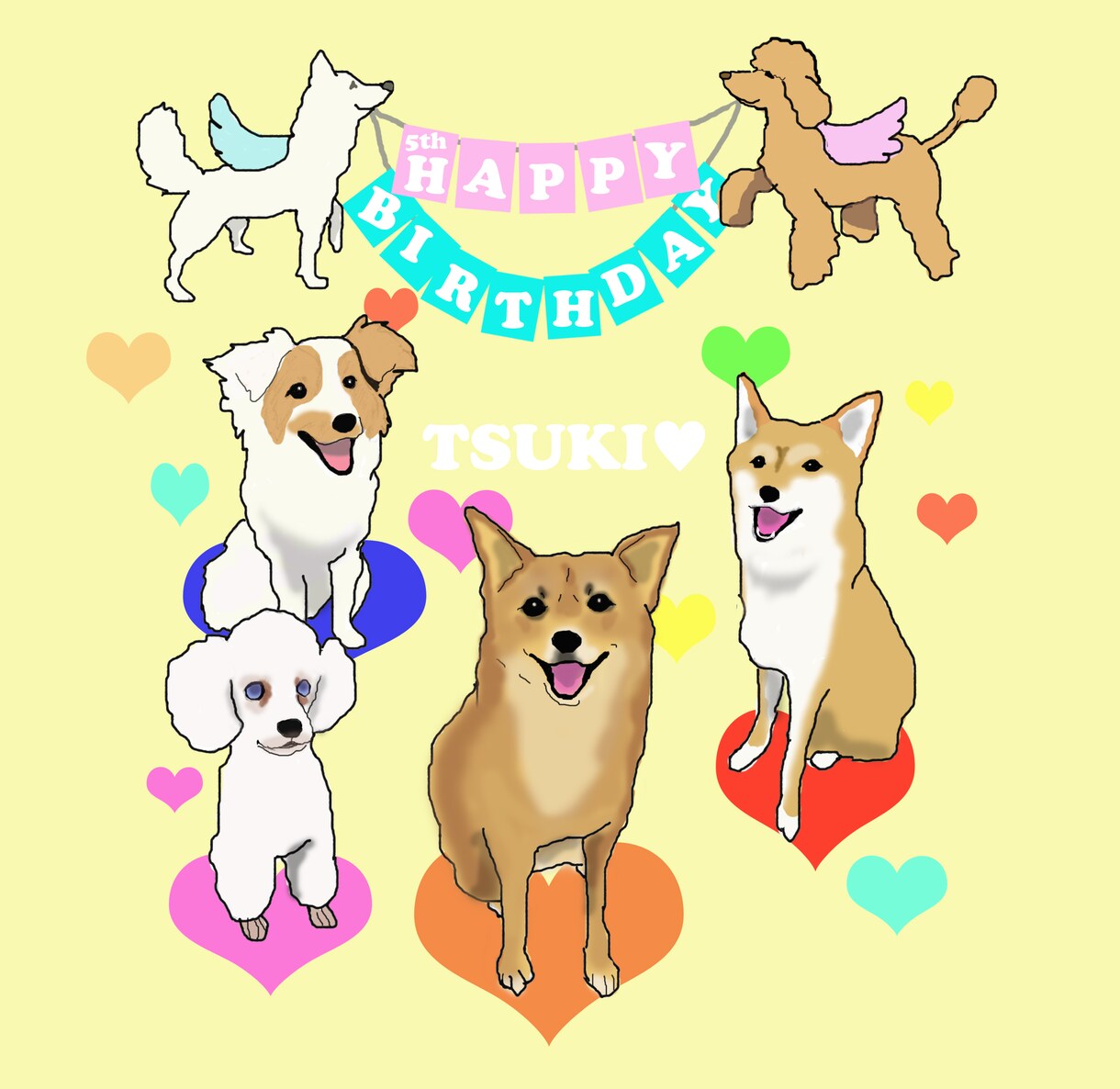 愛するペットの楽しいイラスト描きます お気に入りの写真を絵にしてみませんか？ イメージ7