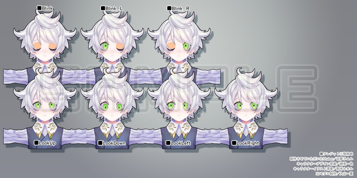 予算に優しい高品質Vtuber3Dモデル制作します 顔や細部の造形に自信あり・VRChatやゲームにも対応可能 イメージ8