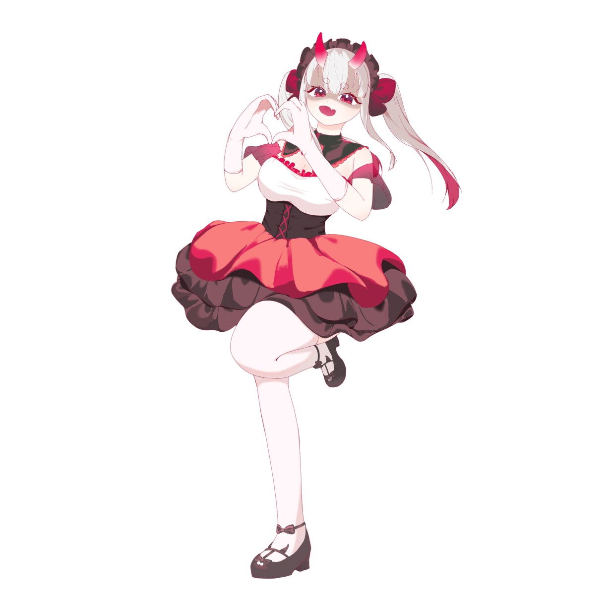 鬼っ娘メイドさん♡ の立ち販売してます 立ち絵を即買える‼️即使える‼️ イメージ5