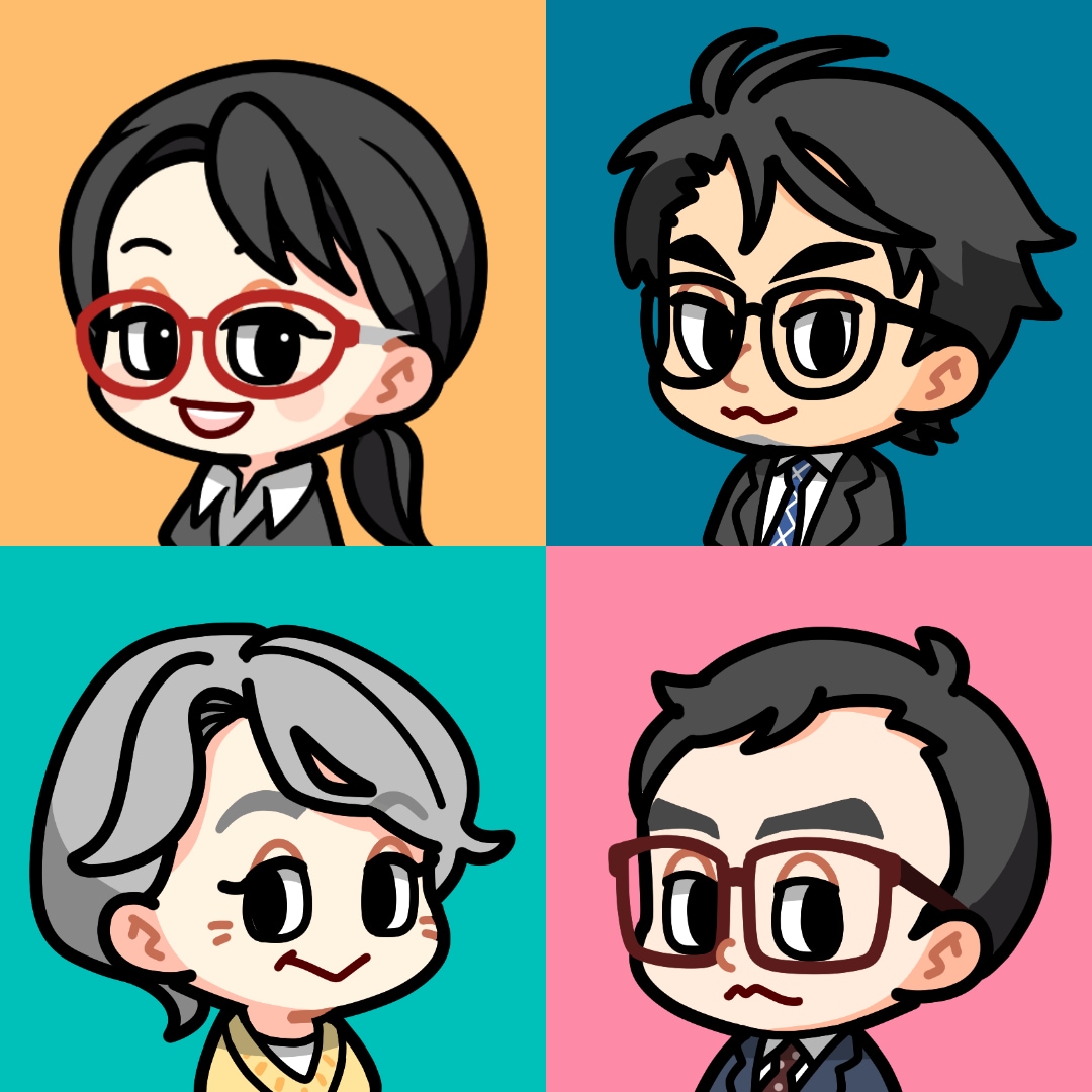 商用利用OK！ポップなちびキャラ風似顔絵描きます アイコンや記念のプレゼント、ステッカー等グッズ制作などに イメージ2