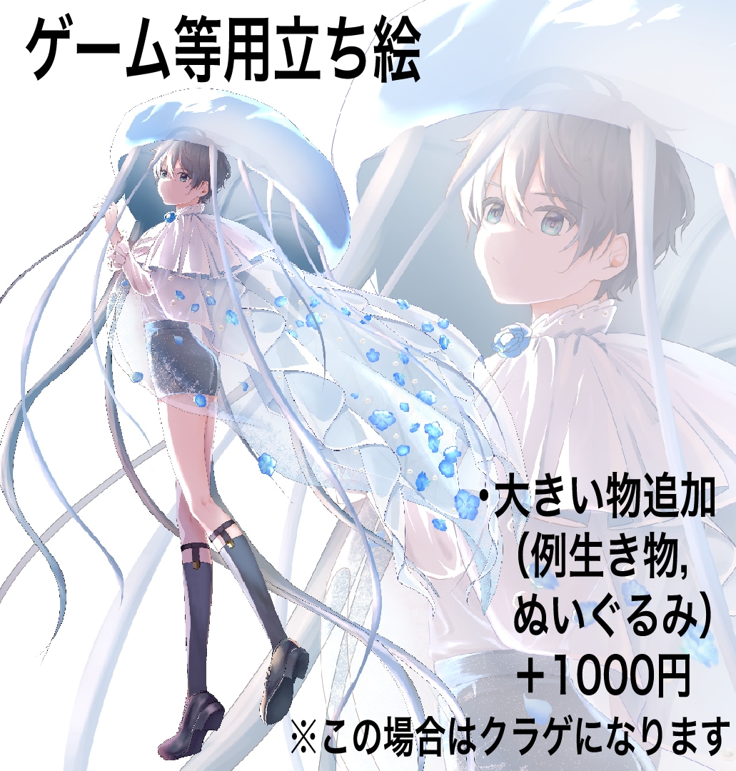 商用、二次可！用途に合わせた立ち絵作成します 可愛い，綺麗，かっこいい等幅広く対応可能です！ イメージ4