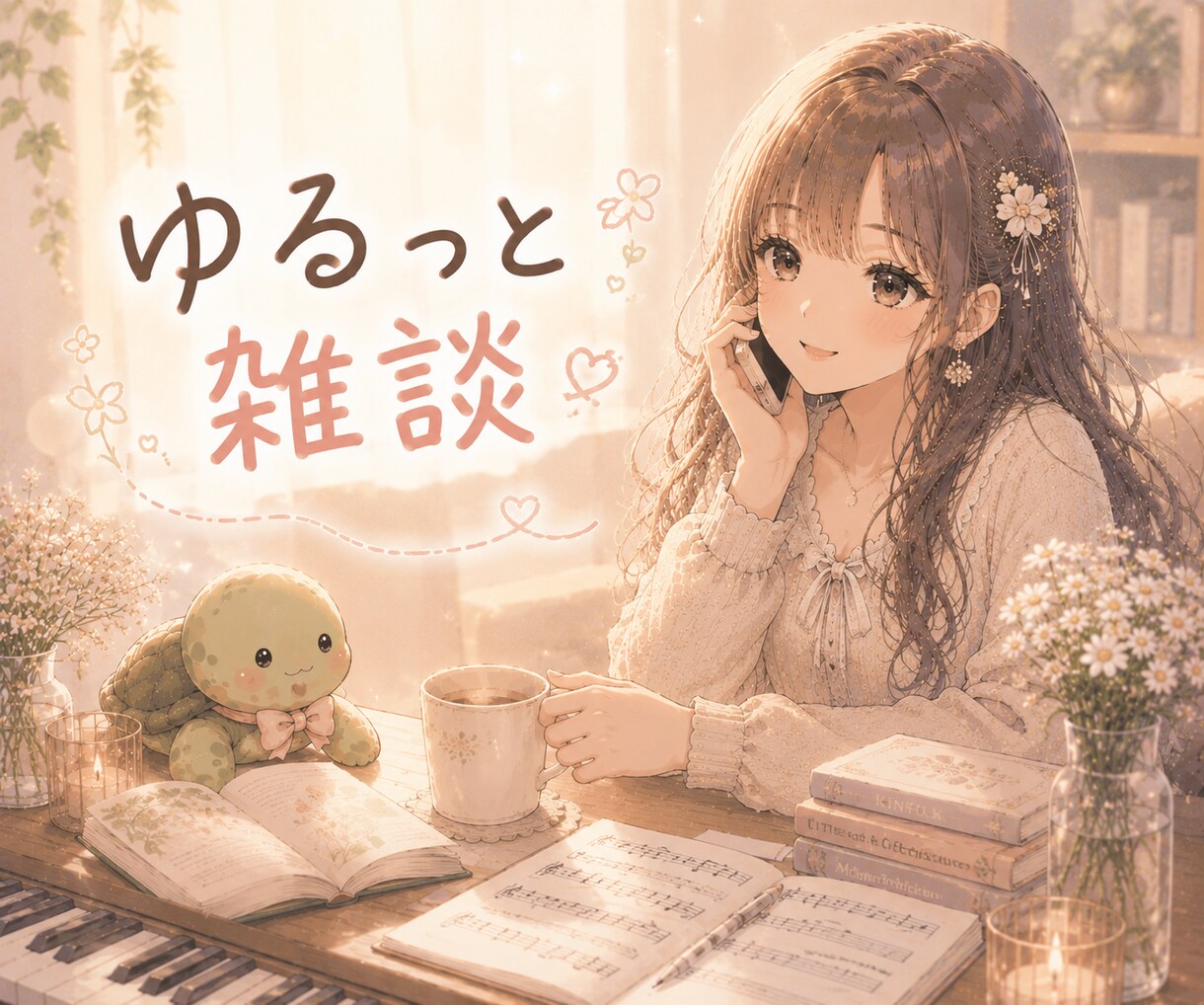 ほわほわ女子がどんな事でものんびり話を聞きます 悩み、愚痴、自慢、天気、流行、趣味、おすすめの本等 イメージ1