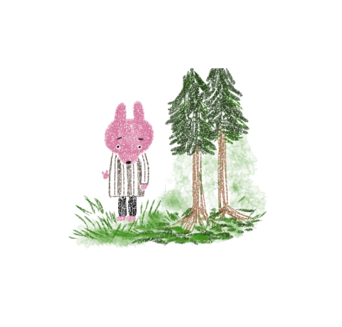 ゆるかわなイラストを色鉛筆調で描きます アイコン、挿絵用のイラストを素朴な風合いでお描きします。 イメージ3