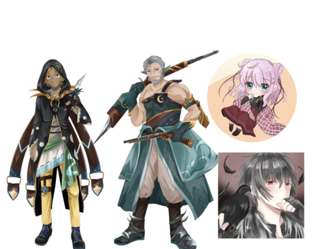 かわいい・かっこいいキャラクターイラスト承ります 貴方の理想を汲み取り丁寧に繊細に制作します イメージ6