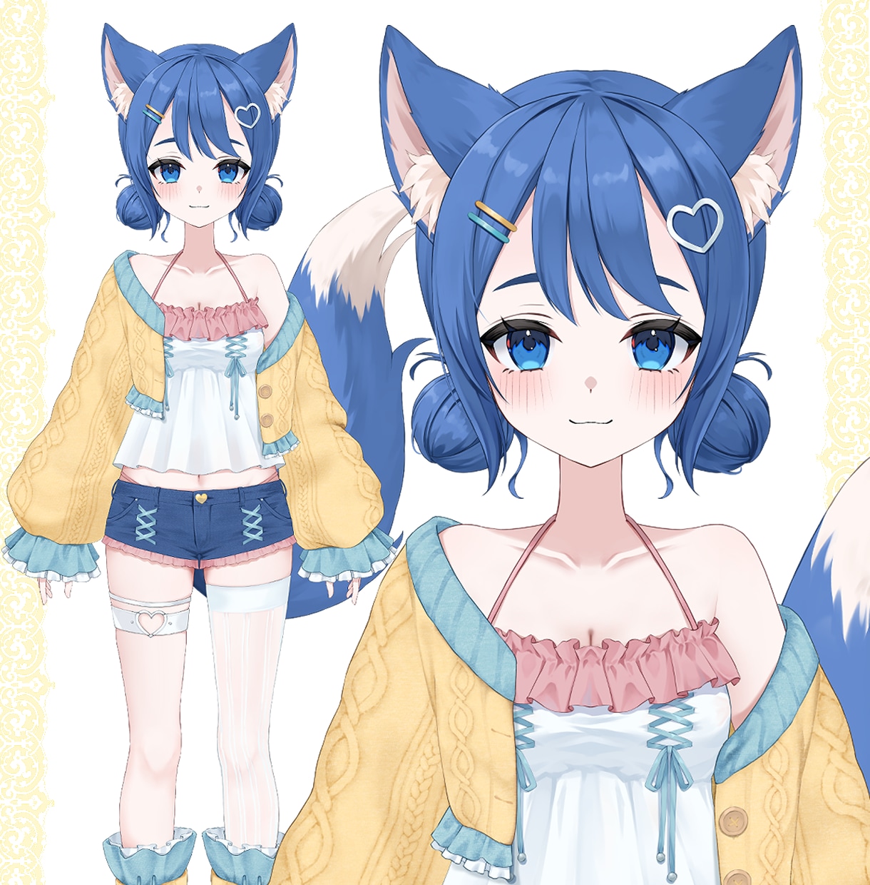 企業並の可愛いVtuberイラスト制作します 塗りが細かく顔がよく映える！綺麗可愛いかっこいいなんでも！ イメージ4