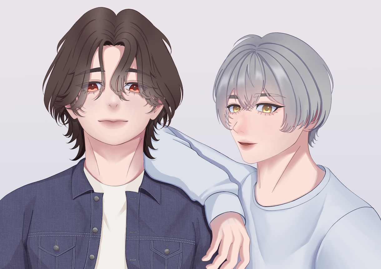 SNSアイコン・バストアップ描きます 透明感×やわ色で雰囲気UPします イメージ4