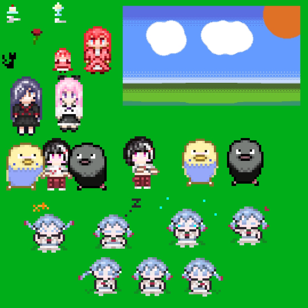 動画素材やアニメも可能！　小さなドット絵を作ります ゲームや歩行アバターも可能です イメージ1