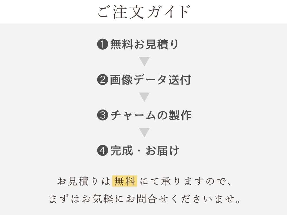 オリジナルのチャームをお作り致します オリジナルブランドロゴ・記念品・ノベルティグッズにどうぞ イメージ9