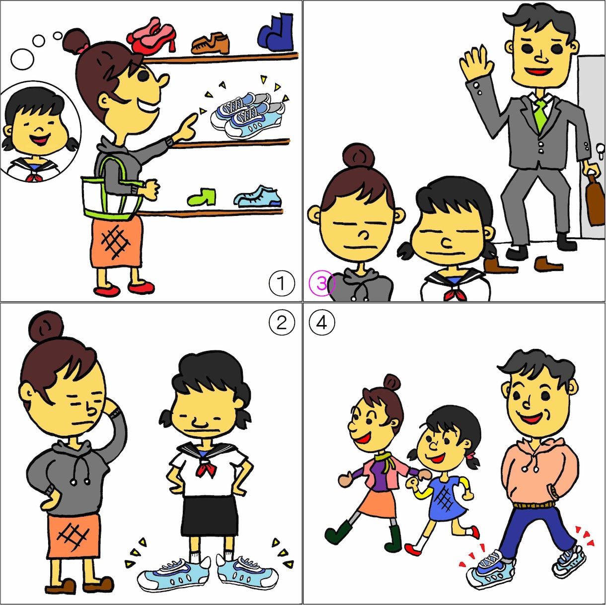 new広告用4コマ漫画を２個描きます morimotodaisukenamoの4コマ漫画編です。 イメージ2
