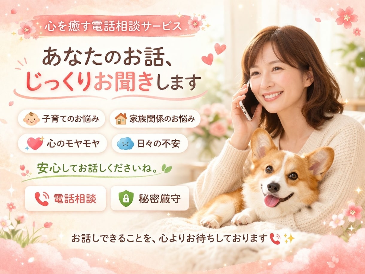 カウンセラー資格※離婚・結婚・子育て相談のります あなたの心のオアシスになります♪ イメージ1