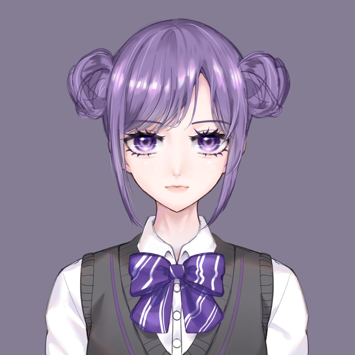 バストアップの正面向きアイコン描きます 二次創作夢主アイコンやオリキャライメージ画などに‪‪ イメージ1