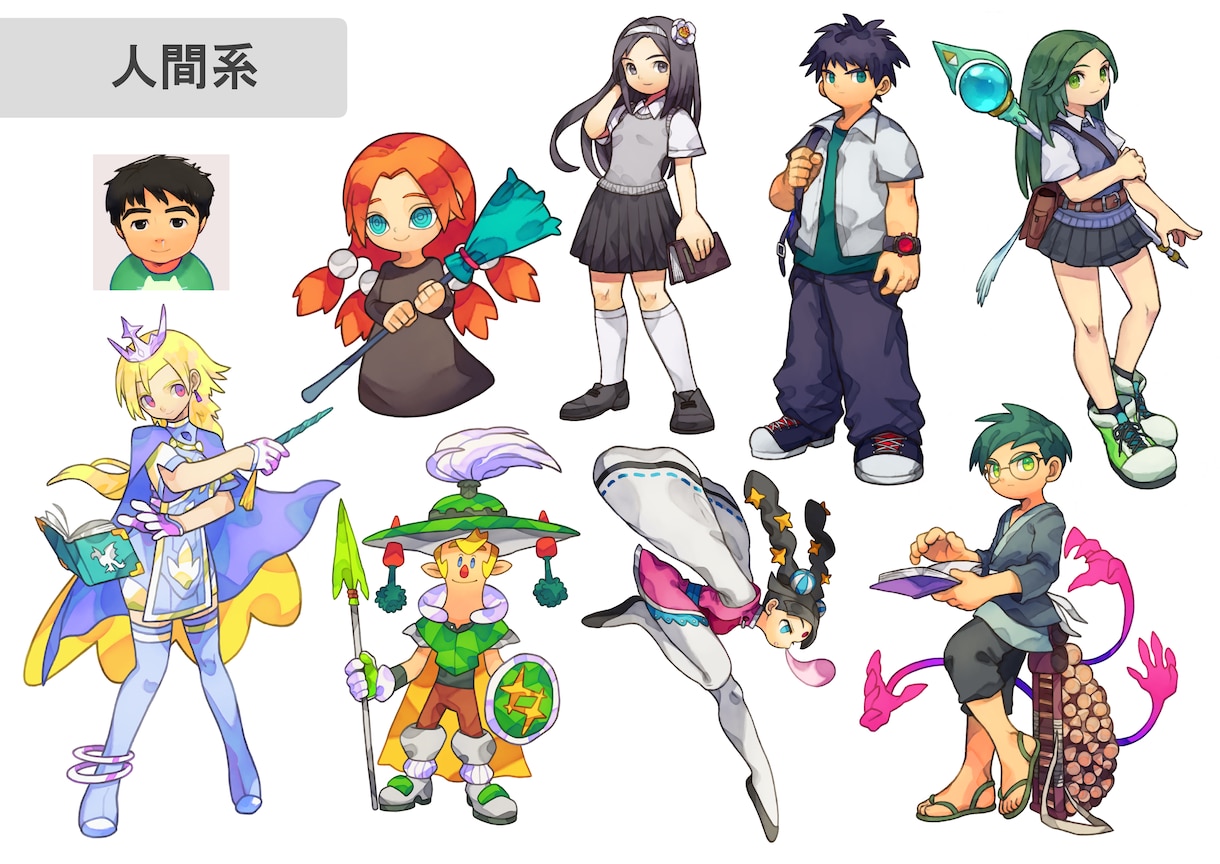 ゲームに出てきそうなキャラクターを作ります 開発や新たな挑戦など、これからキャラクターが必要な方へ イメージ4