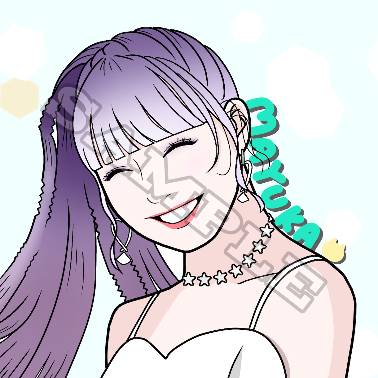 SNSアイコン等♪アイドルのような人物画を描きます 細かい要望がある方も相談してください♡ イメージ1