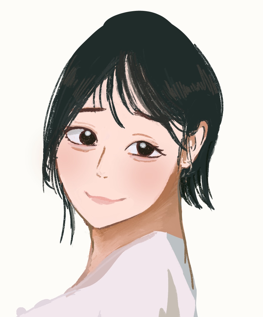 お写真をもとにデジタルイラストで似顔絵を描きます やさしい似顔絵が得意です。女性・子供を描きたいときにおすすめ イメージ1