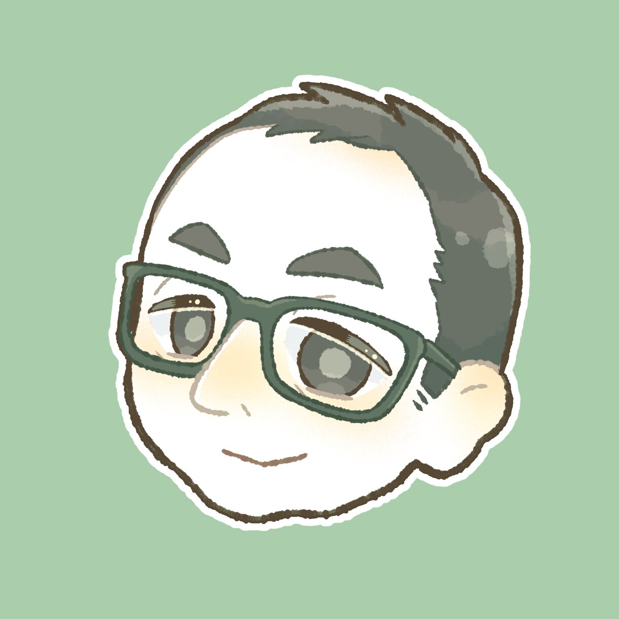 ポップでかわいいデフォルメ似顔絵制作します 名刺に！ブログに！アイコンに！3つの背景データを納品します♪ イメージ8