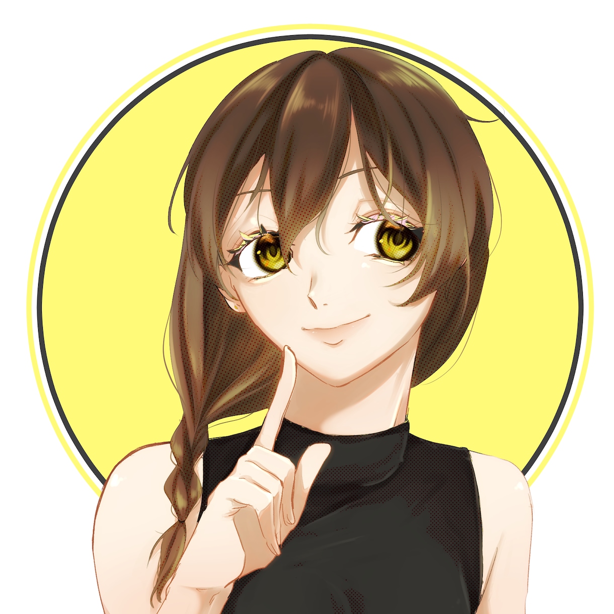 アニメ塗りであなたの理想の女の子を描きます 描いたイラストはアイコン、ヘッダーに使用可能！ イメージ3