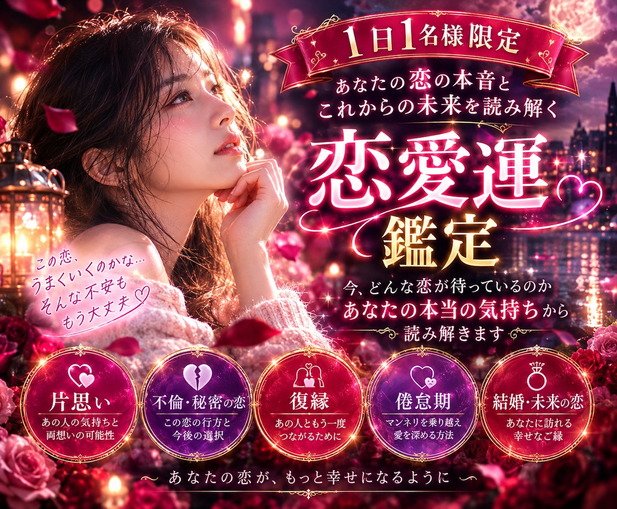 あなたのパートナー運命の人？霊視鑑定いたします 運命の人とは？恋人や気になる相手が運命の人か知りたいあなたへ イメージ1