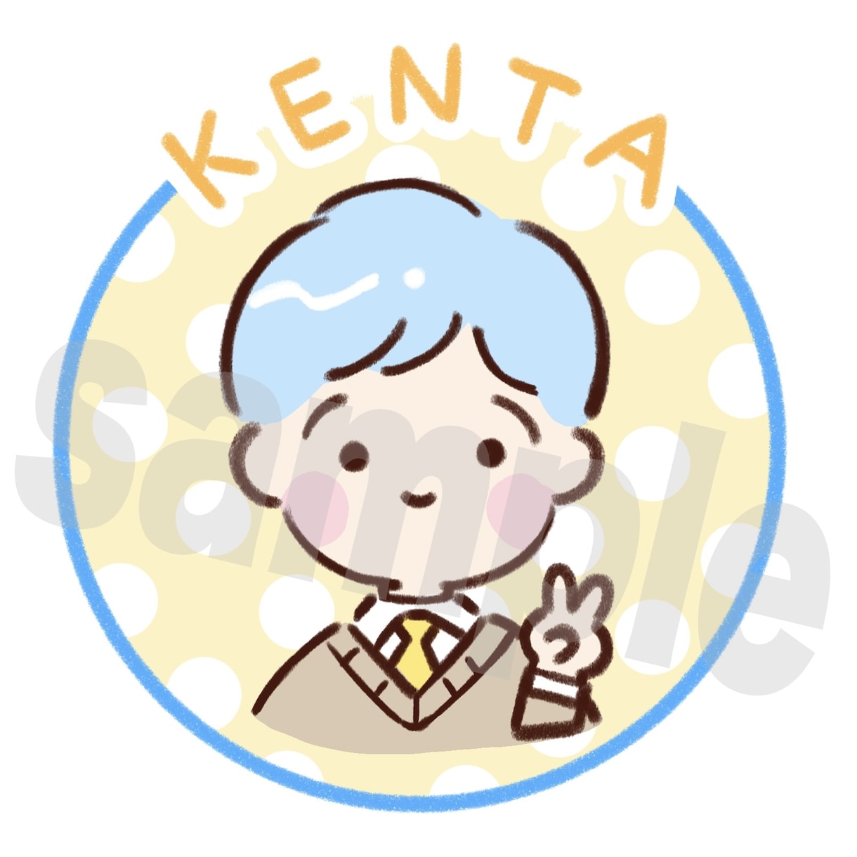 レトロでポップなかわいいイラストを描きます SNSや配信のイラスト！web、広告の挿絵もにおすすめ！ イメージ2