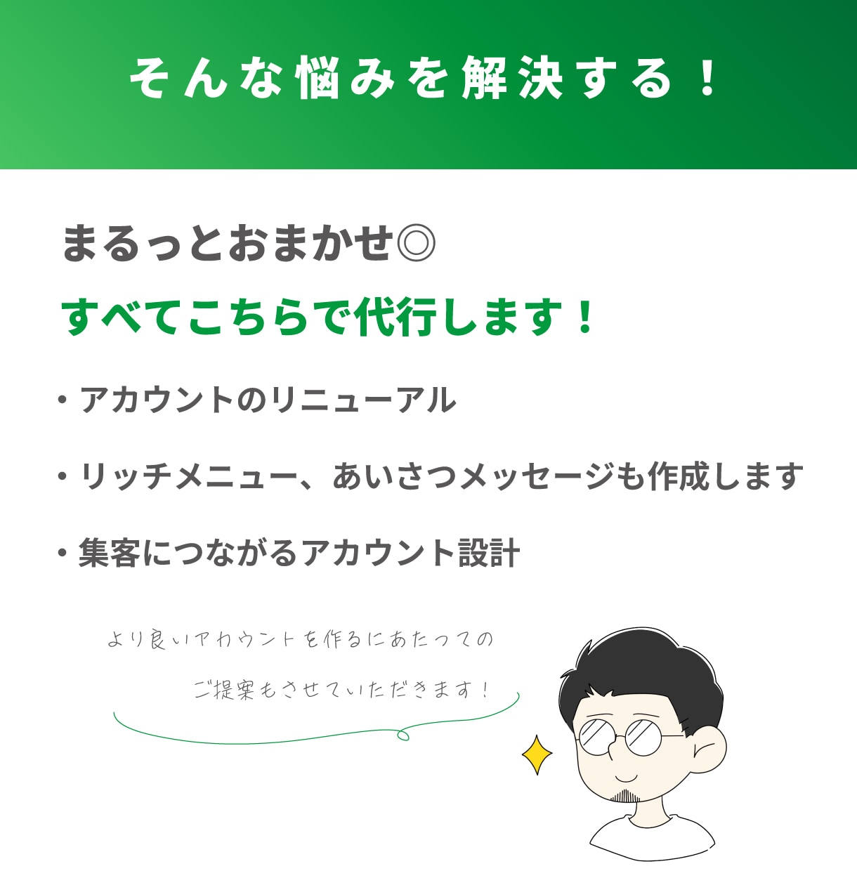 初心者0K！LINE公式アカウント構築します 丸投げOK！お試し価格￥17,000！限定３名です！ イメージ3