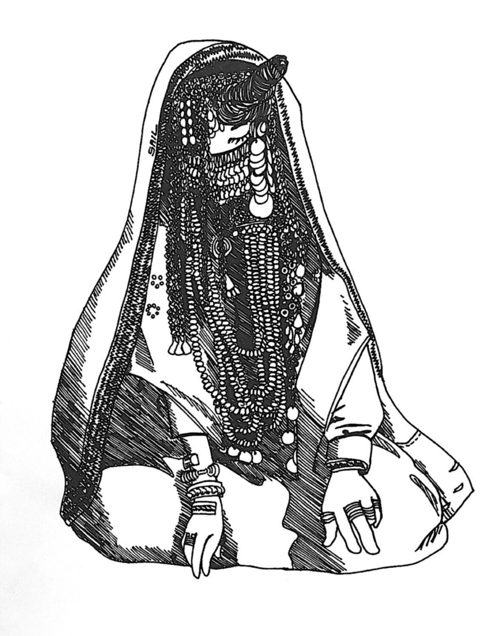 民族衣装・ファッションイラスト・細かい模様描きます 晴れ着の思い出をイラストにしませんか？ イメージ9
