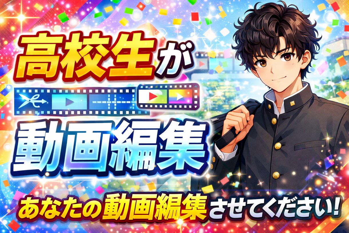 新米高校生が動画編集します あなたの動画高校生に作ってもらいませんか？！ イメージ1