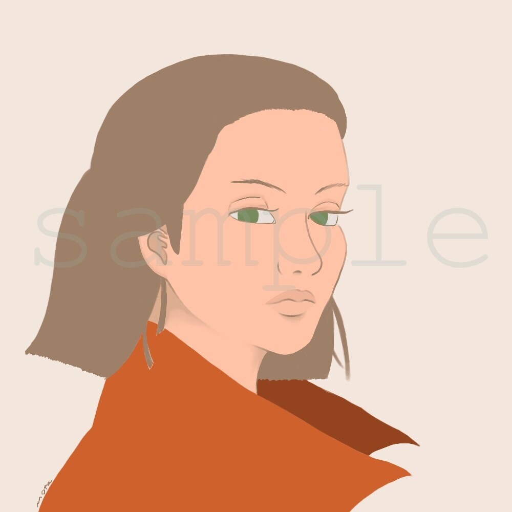大人っぽく雰囲気ある似顔絵を描きます 暖かな風合いある人物イラストはいかがですか？ イメージ5