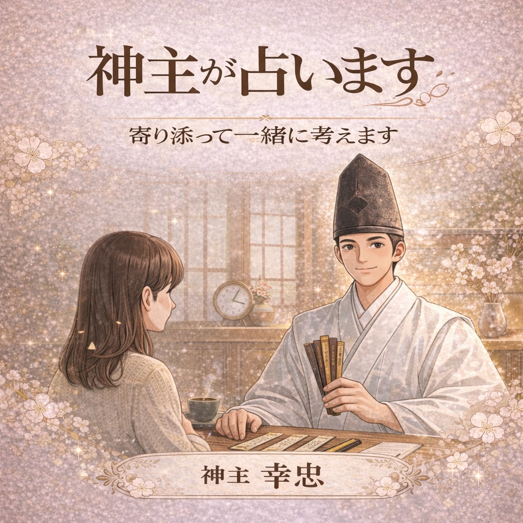 神主が占います 寄り添って一緒に考えます 占い➕スピリチュアル＋現実的アドバイス＝悩み解決 イメージ1