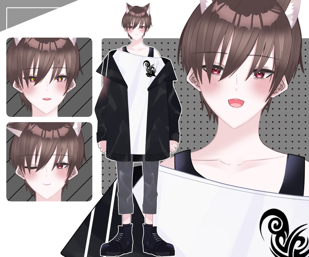 VTuber作成☆可愛いLive2dモデル作ります 最短１週間でデビューできる☆ 修正無制限！著作権譲渡も可能！ イメージ5