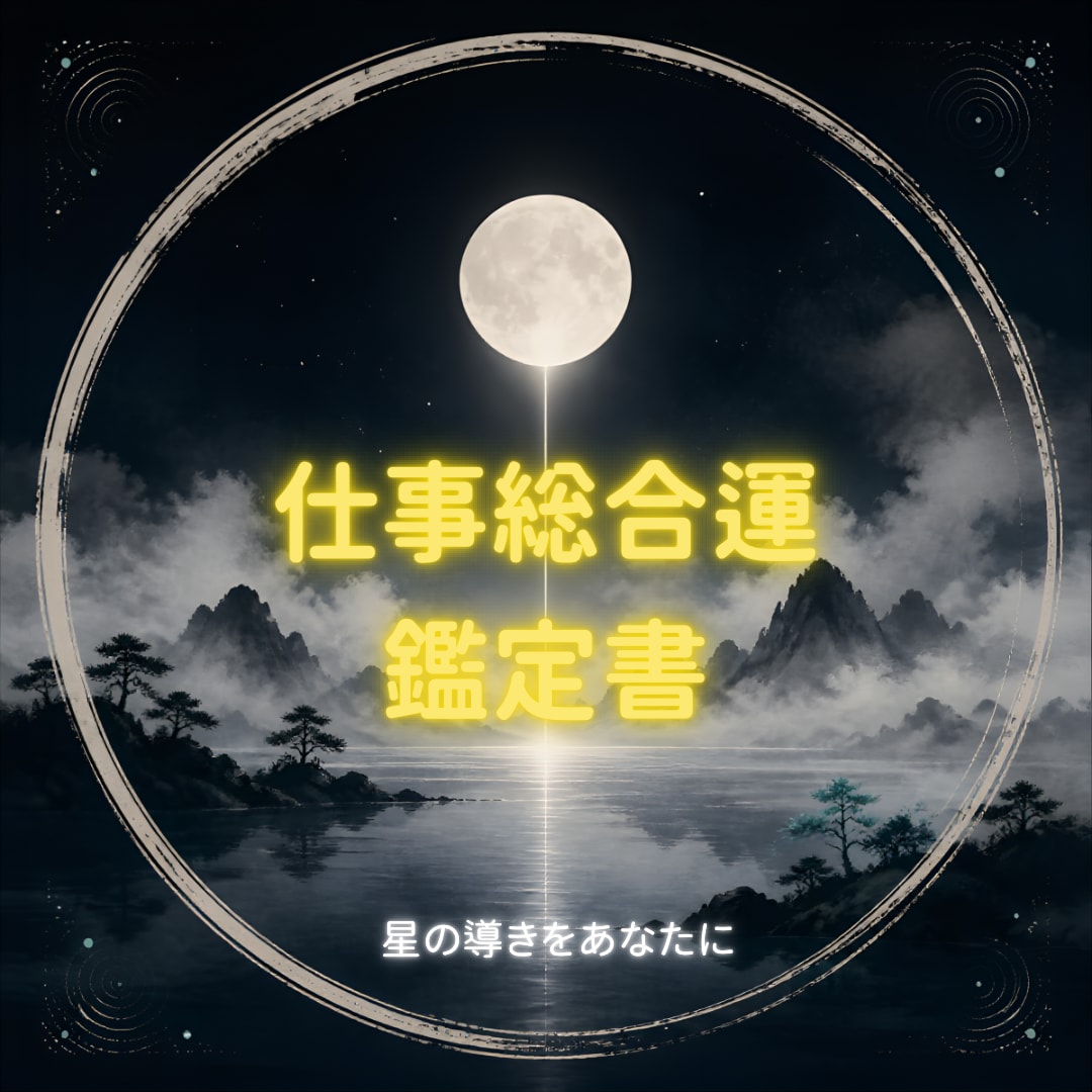 九星気学×四柱推命×算命術で仕事運鑑定します 生まれた瞬間から、あなたの中に刻まれている運命がある。 イメージ1